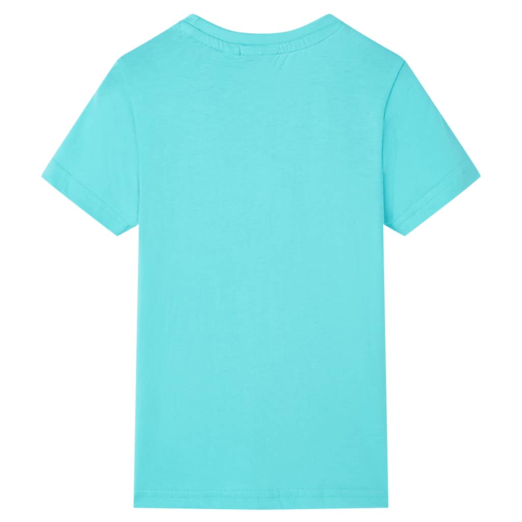 VidaXL Chemise enfant à manches courtes 92 bleu mer
