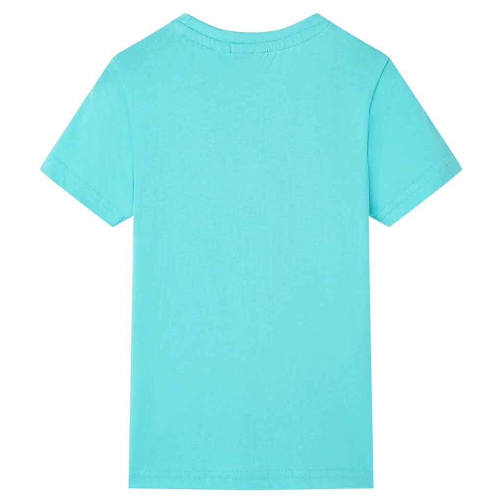 VidaXL Chemise enfant à manches courtes 116 bleu mer