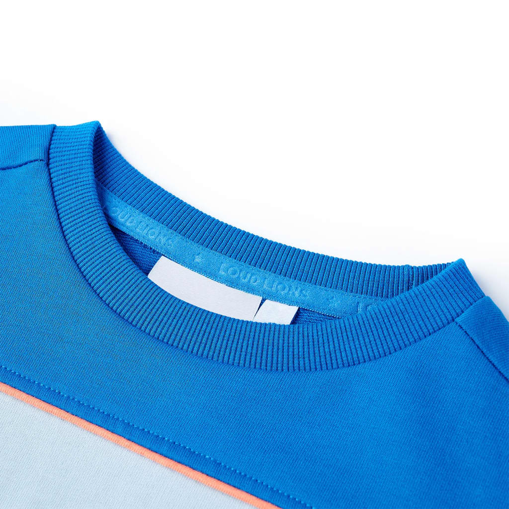 VidaXL Pull enfant 92 bleu vif et bleu clair