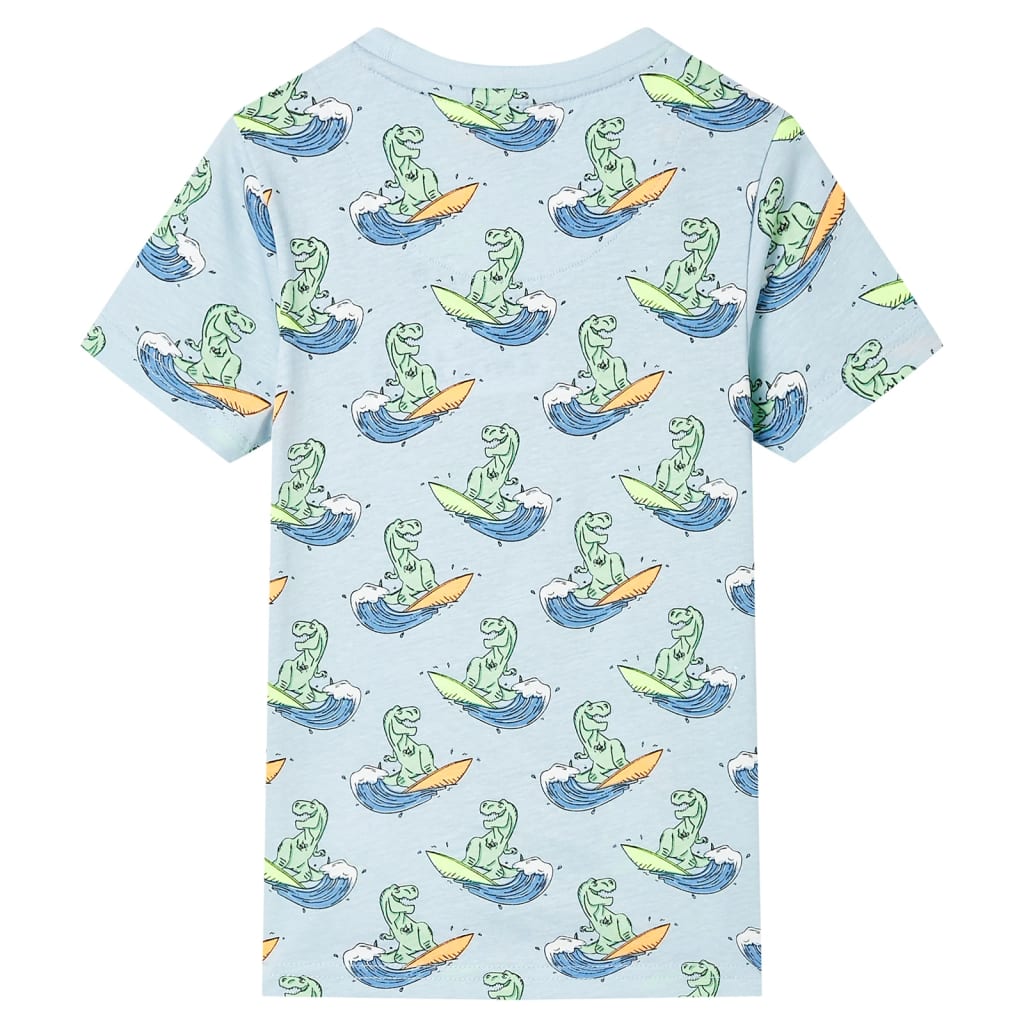 VidaXL Pyjama enfant à manches courtes 116 bleu clair
