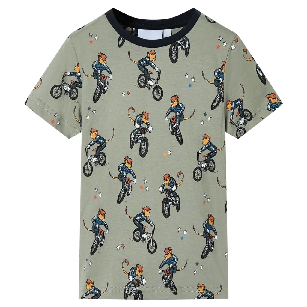 VidaXL Pyjama enfant à manches courtes 104 kaki clair