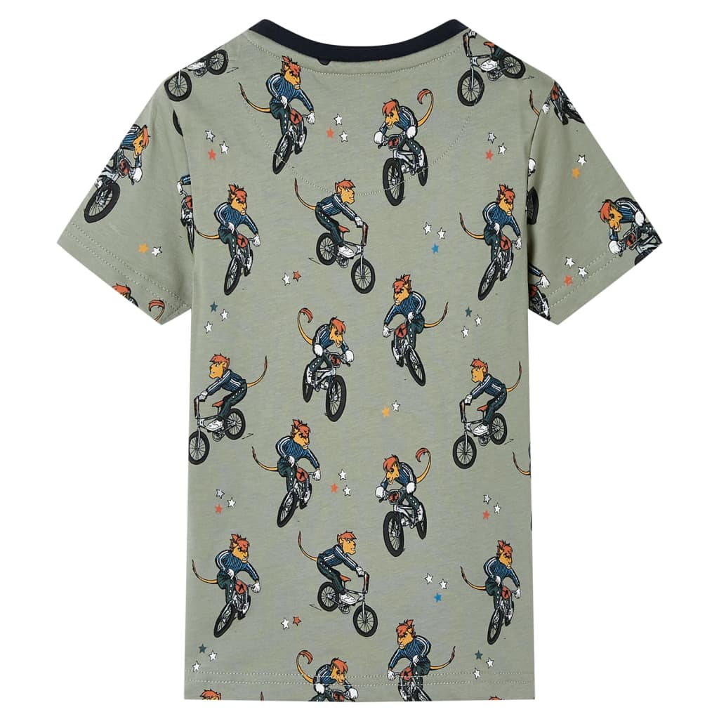 VidaXL Pyjama enfant à manches courtes 116 kaki clair