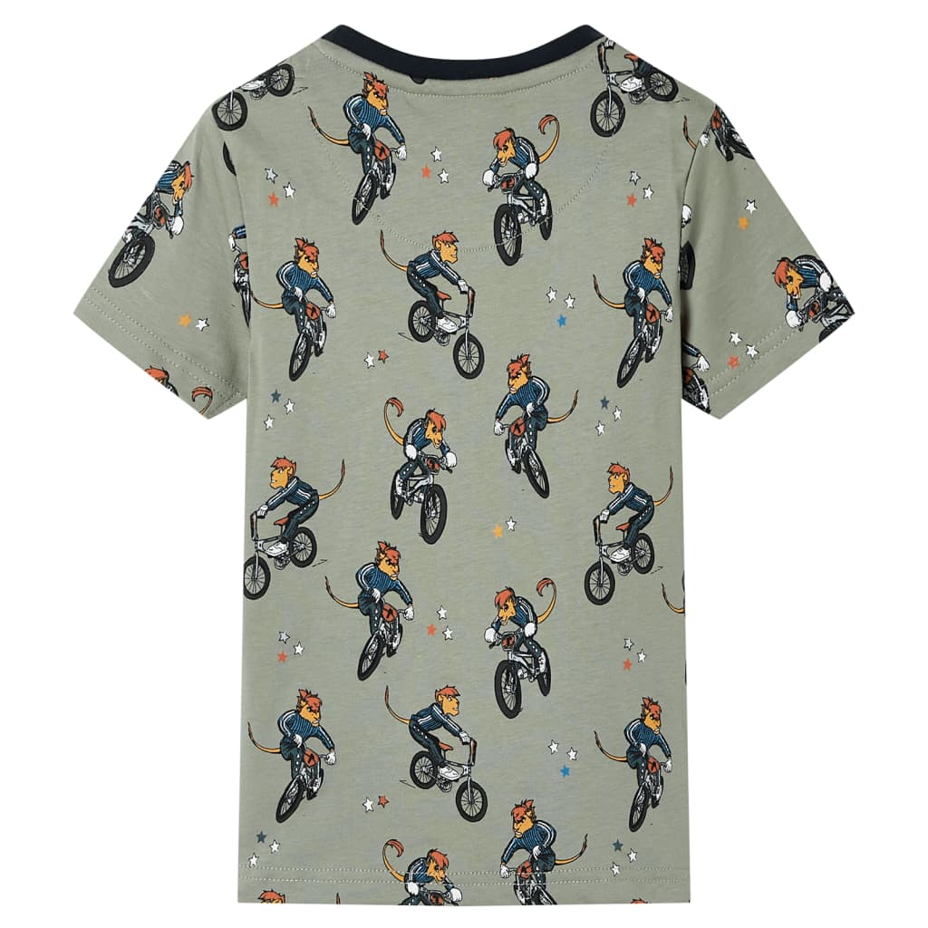 VidaXL Pyjama enfant à manches courtes 140 kaki clair