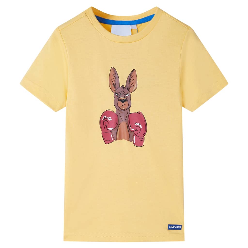 VidaXL Chemise enfant à manches courtes 140 jaune