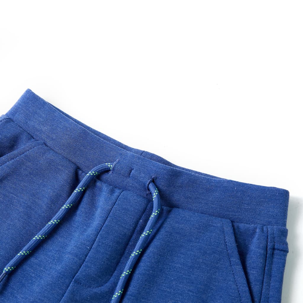 VidaXL Short enfant avec cordon de serrage 128 bleu mélange