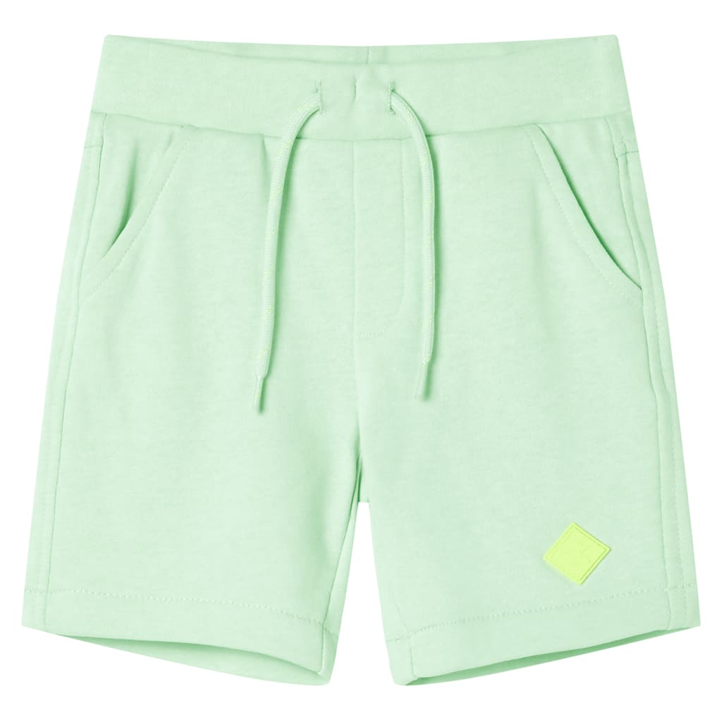 VidaXL Short enfant avec cordon de serrage 140 vert vif