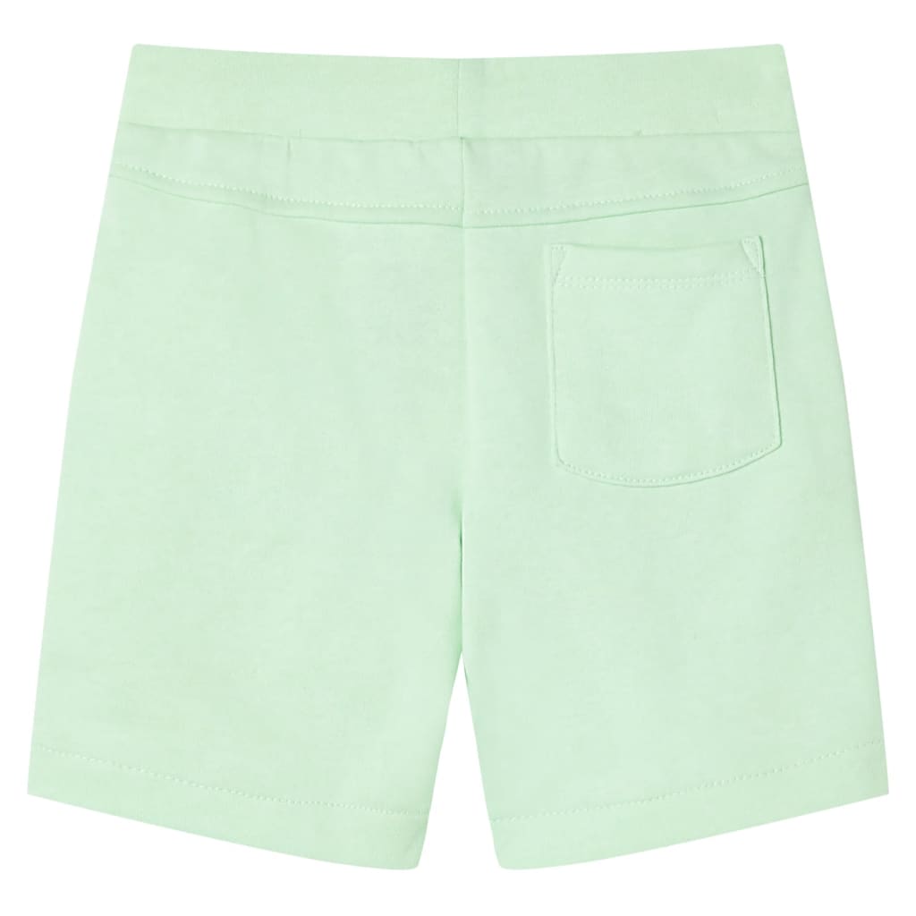 VidaXL Short enfant avec cordon de serrage 140 vert vif