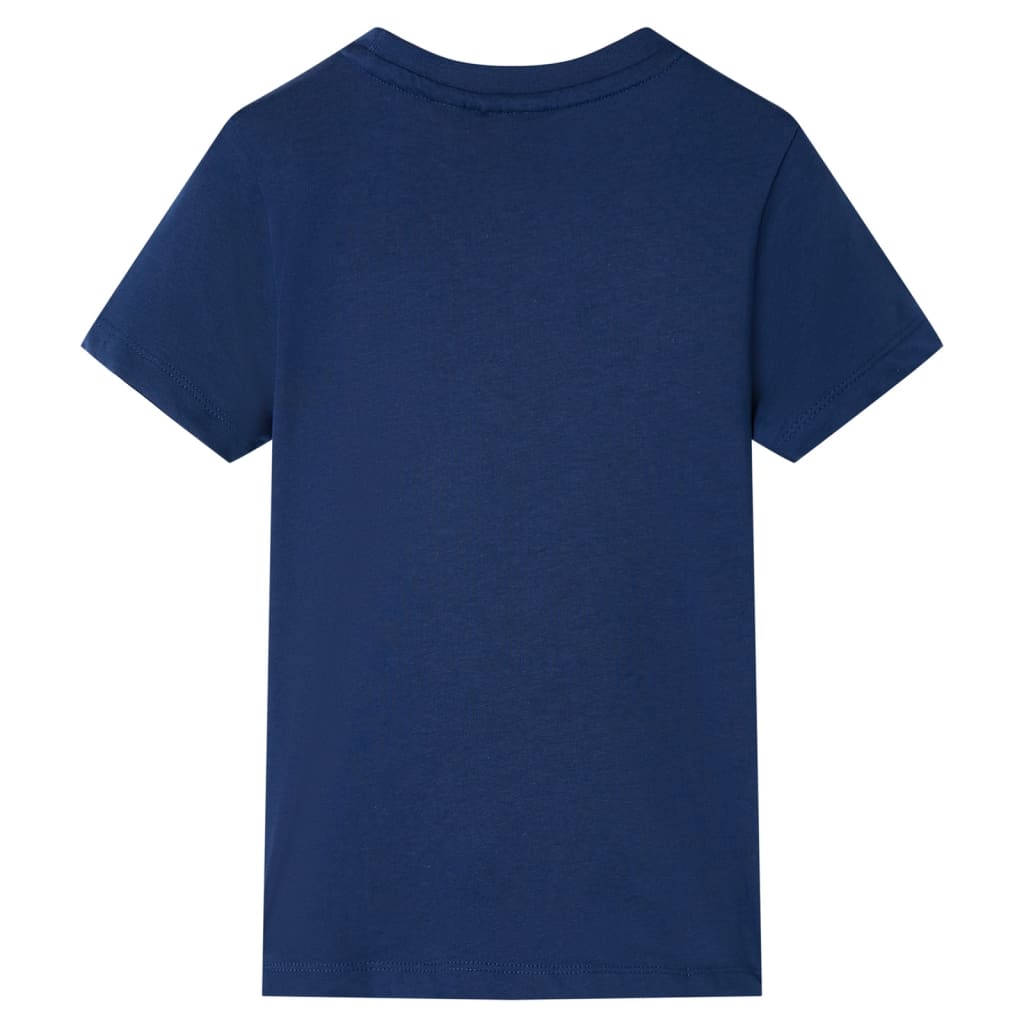 VidaXL Chemise enfant à manches courtes 104 bleu foncé