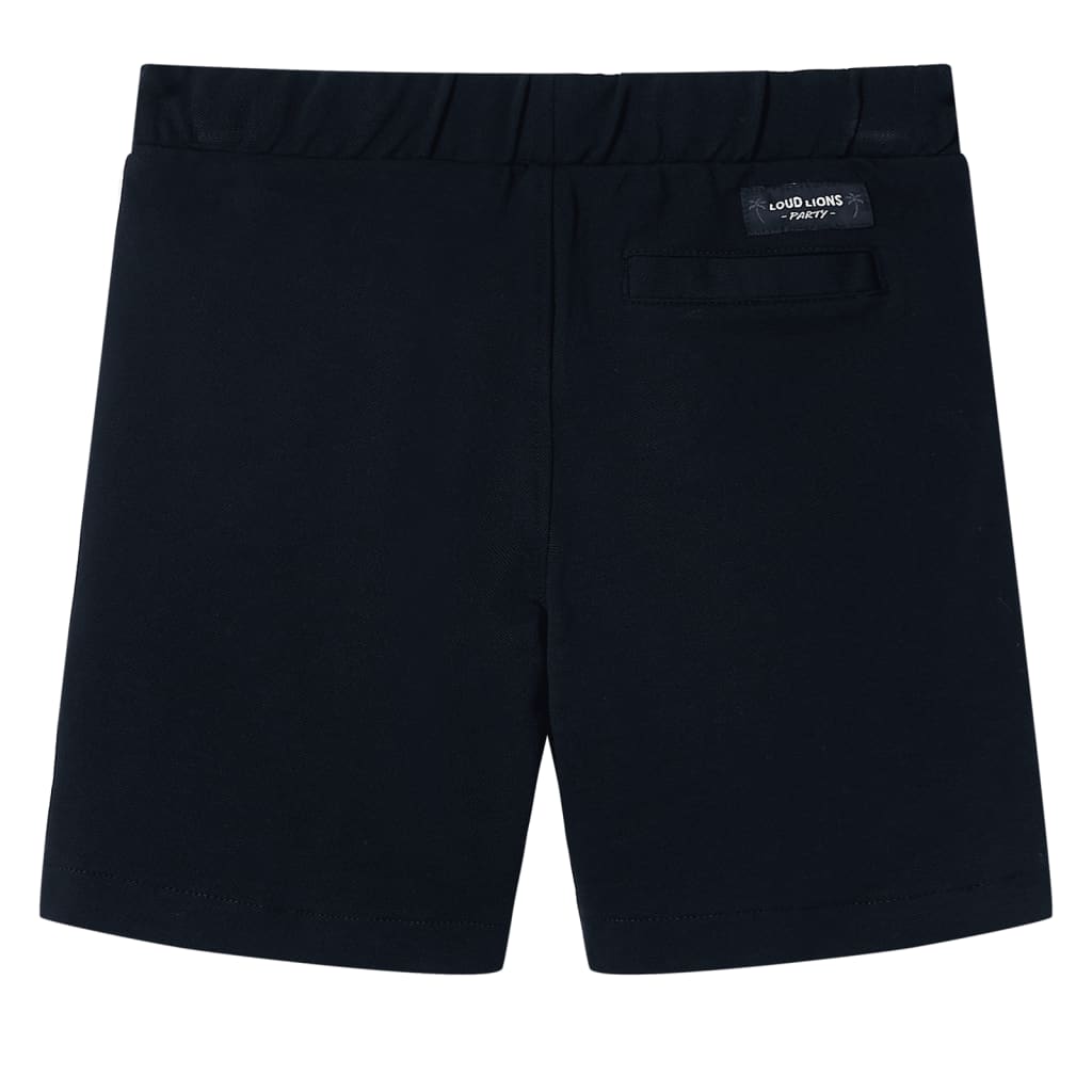 VidaXL Short enfant avec cordon de serrage 116 bleu marine
