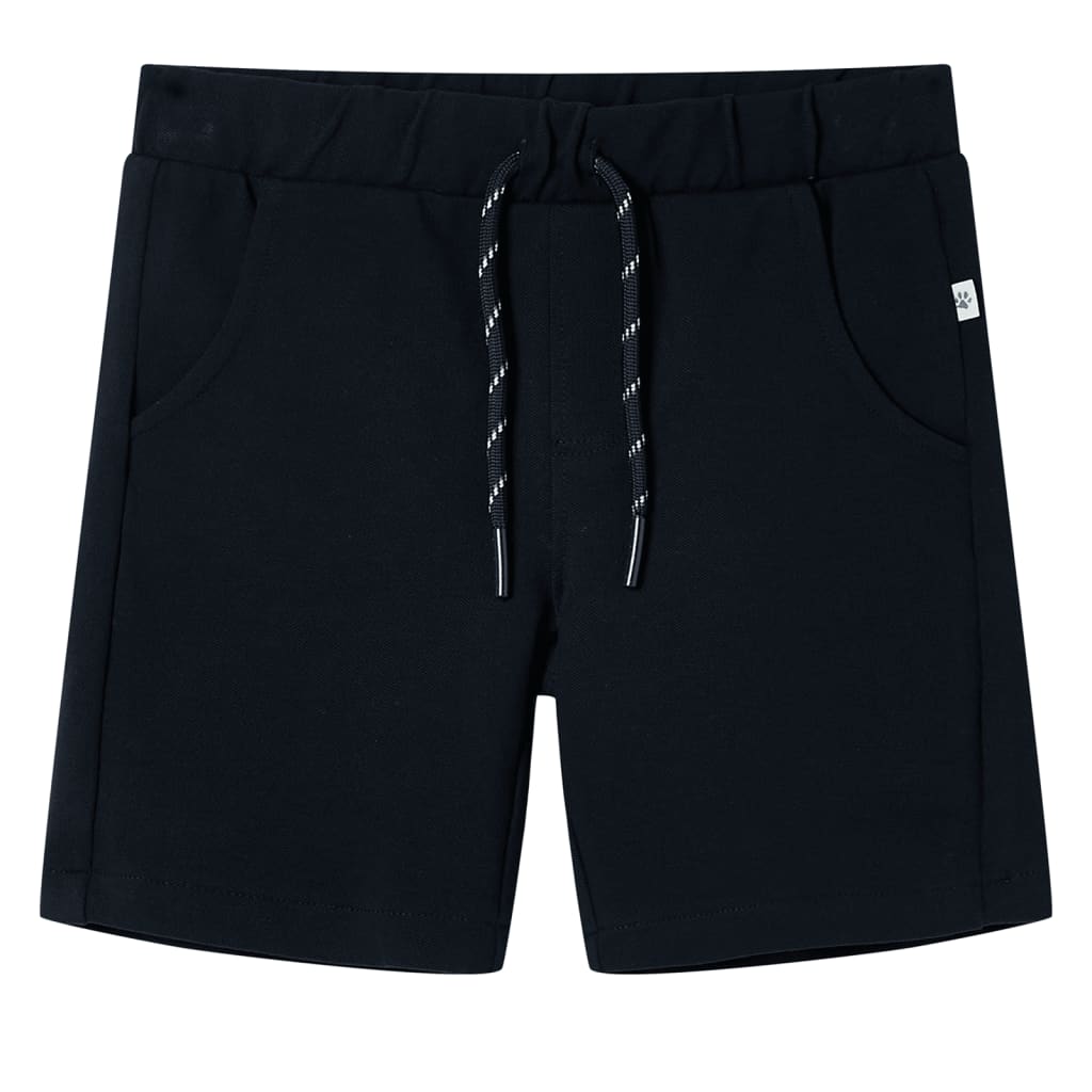 VidaXL Short enfant avec cordon de serrage 128 bleu marine