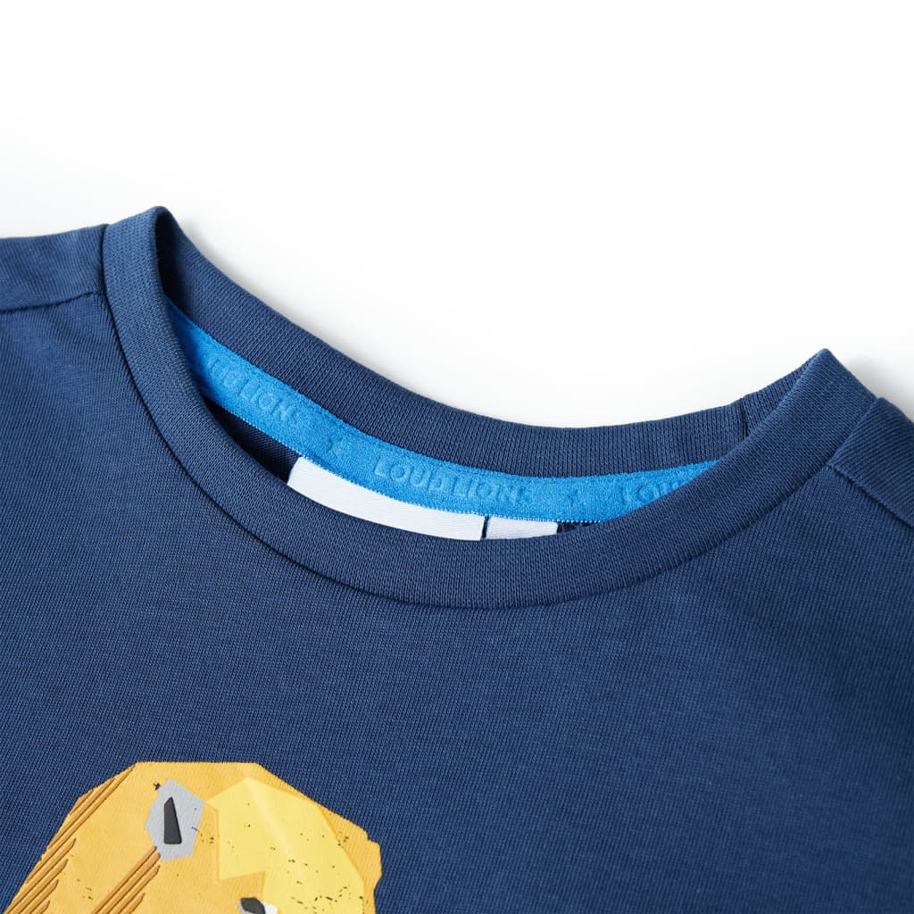 VidaXL Chemise enfant 92 bleu foncé
