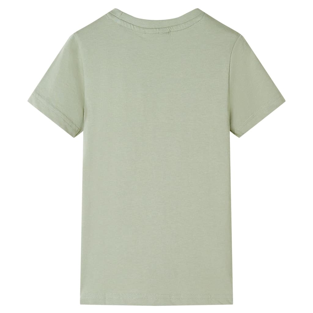 VidaXL Chemise enfant à manches courtes 92 kaki clair