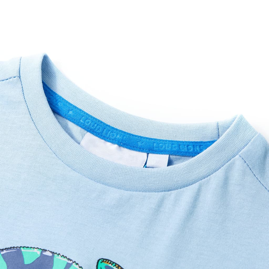 VidaXL Chemise enfant à manches courtes 92 bleu clair