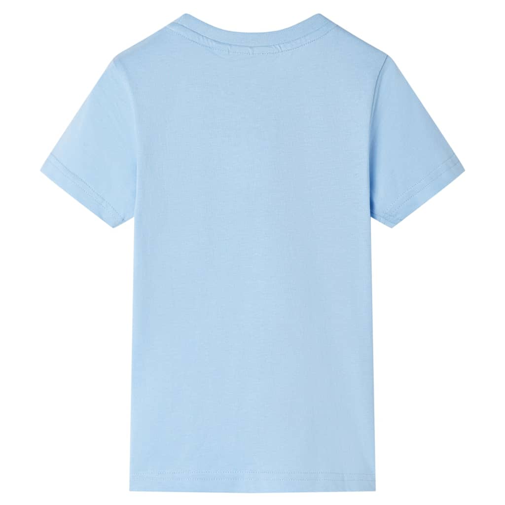 VidaXL chemise enfant à manches courtes 140 bleu clair