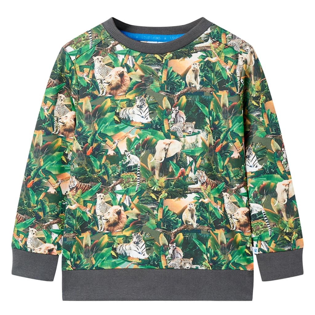 VidaXL Pull enfant 104 vieux pétrole