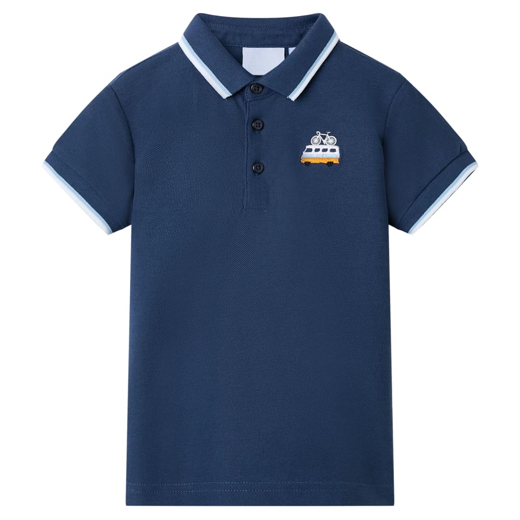 VidaXL Polo enfant 92 bleu foncé
