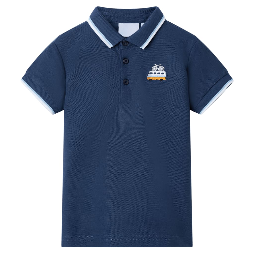 VidaXL Polo enfant 128 bleu foncé