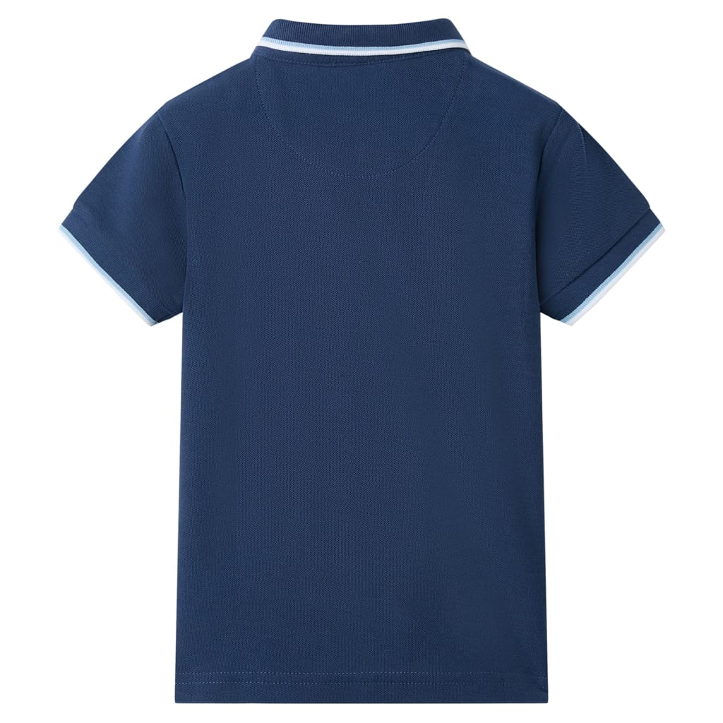 VidaXL Polo enfant 128 bleu foncé