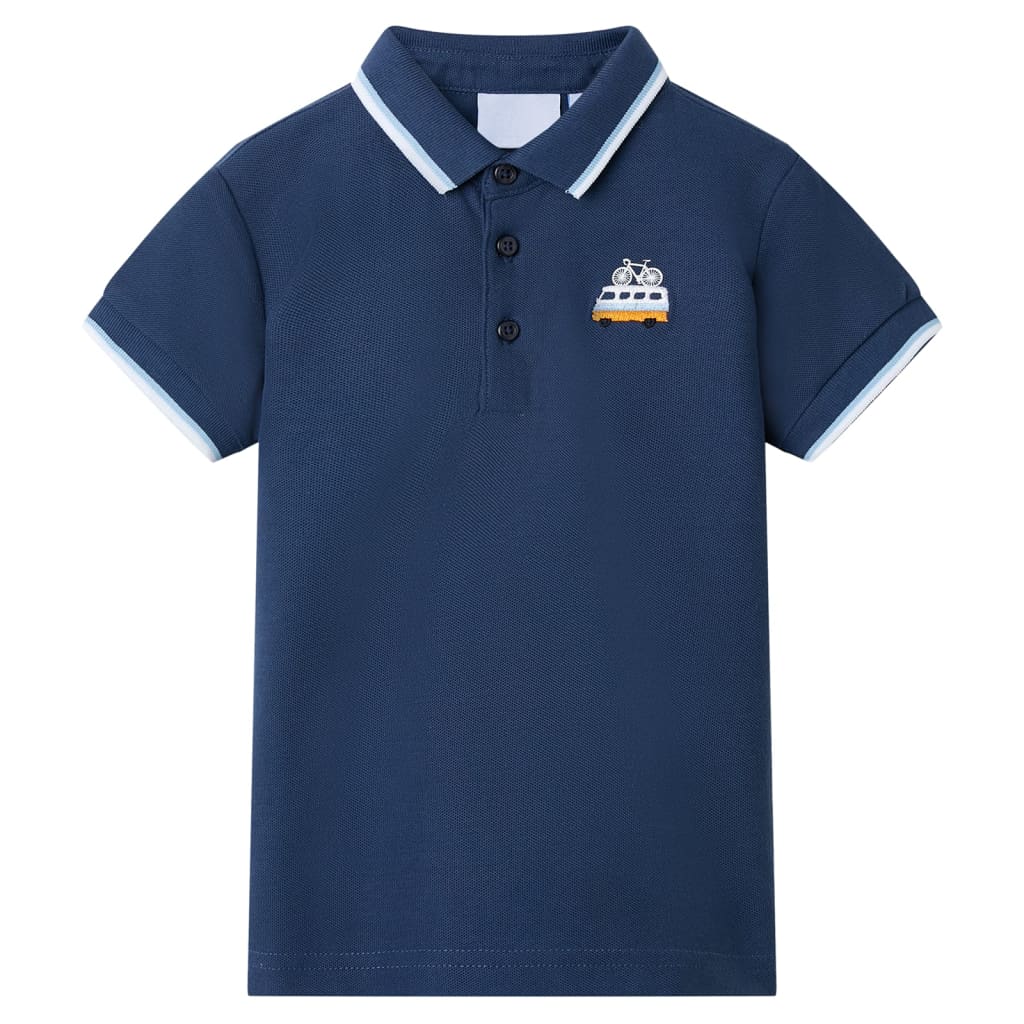 VidaXL Polo enfant 140 bleu foncé