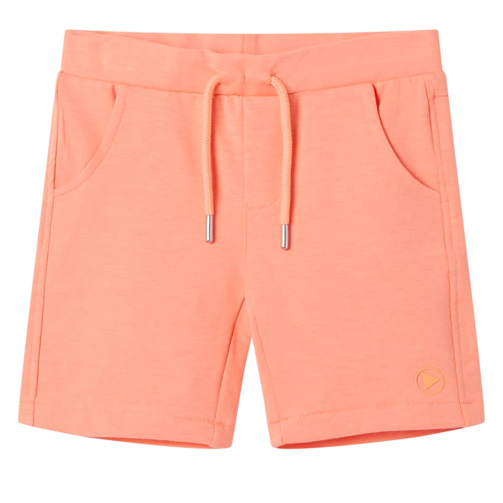 VidaXL Short enfant avec cordon de serrage 92 orange fluo