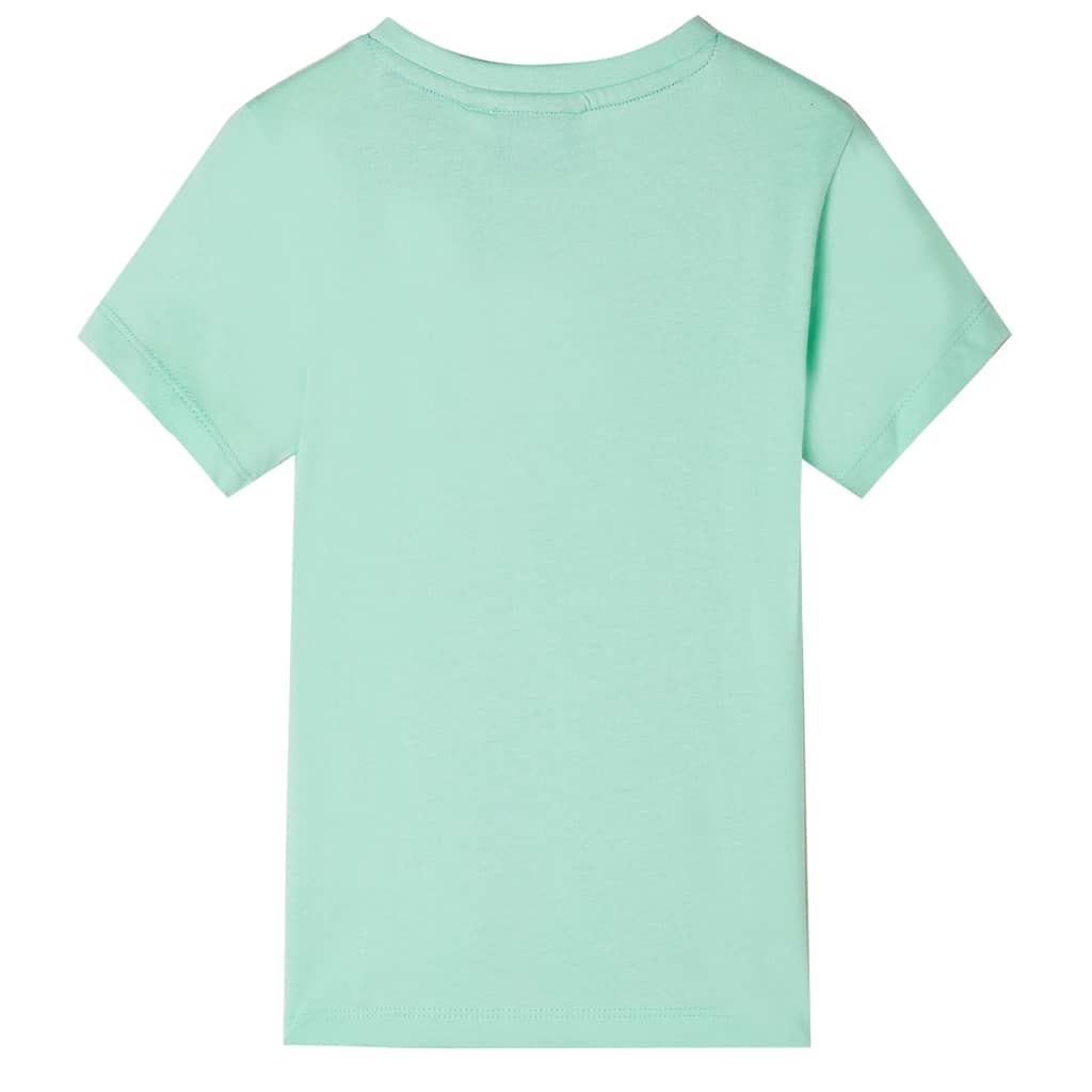 VidaXL Chemise enfant à manches courtes 116 vert clair