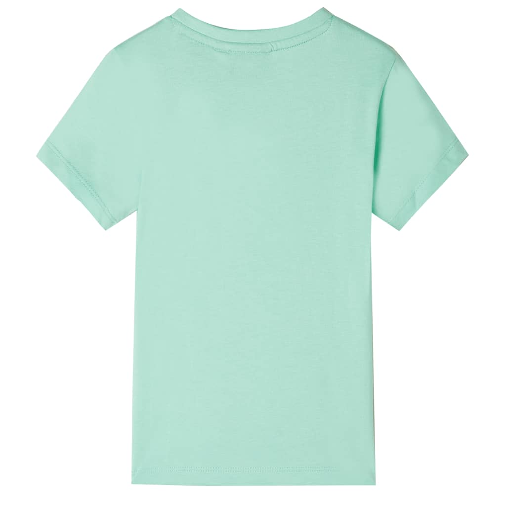 VidaXL Chemise enfant à manches courtes 128 vert clair