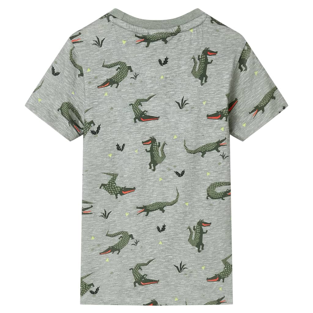 VidaXL chemise enfant 104 kaki clair mélangé