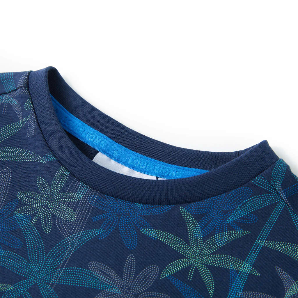Chemise enfant VidaXL 140 bleu marine