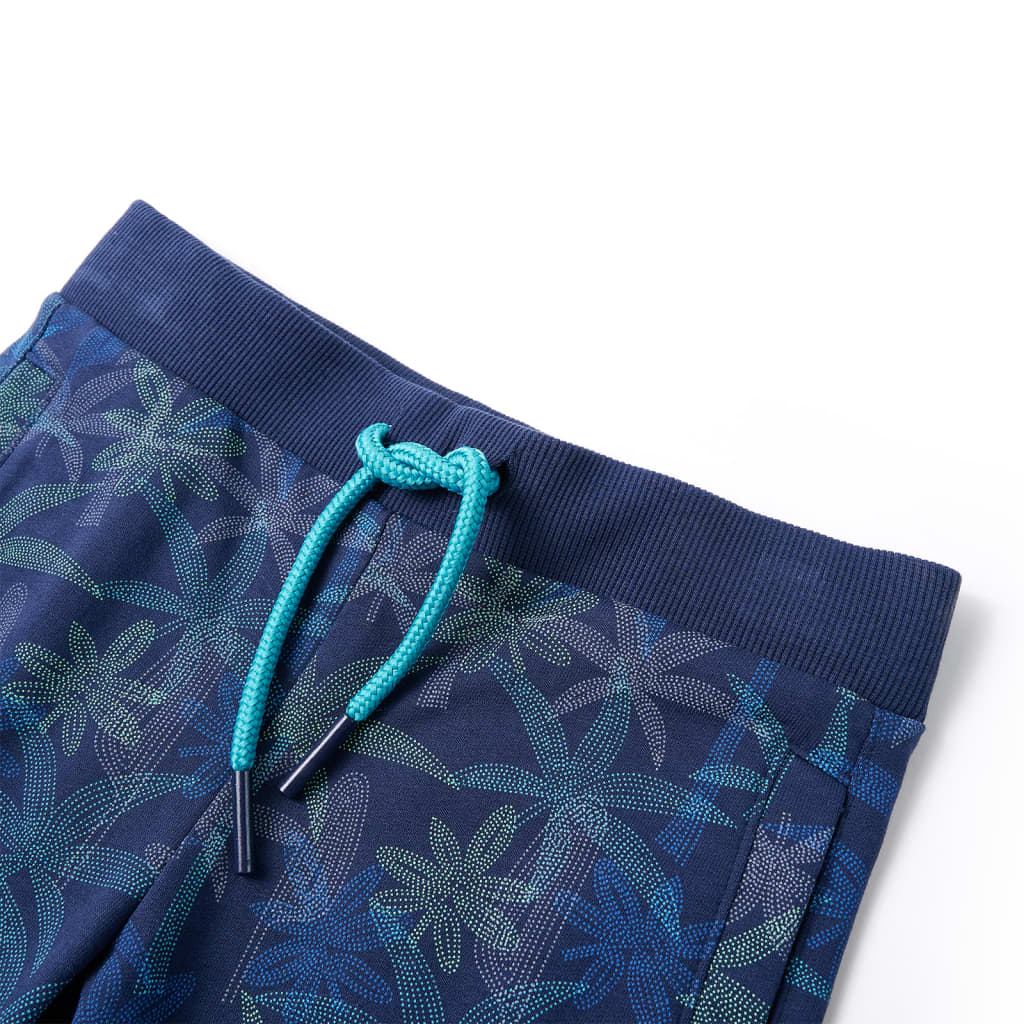 VidaXL Short enfant avec cordon de serrage 92 bleu marine