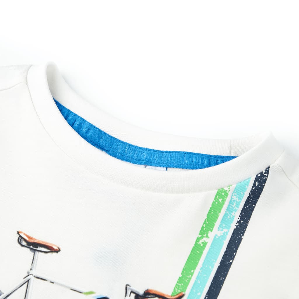 VidaXL Chemise enfant manches courtes 140 écru