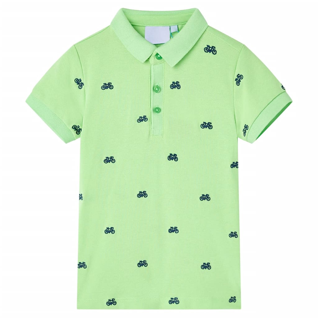 VidaXL Polo enfant 116 vert fluo