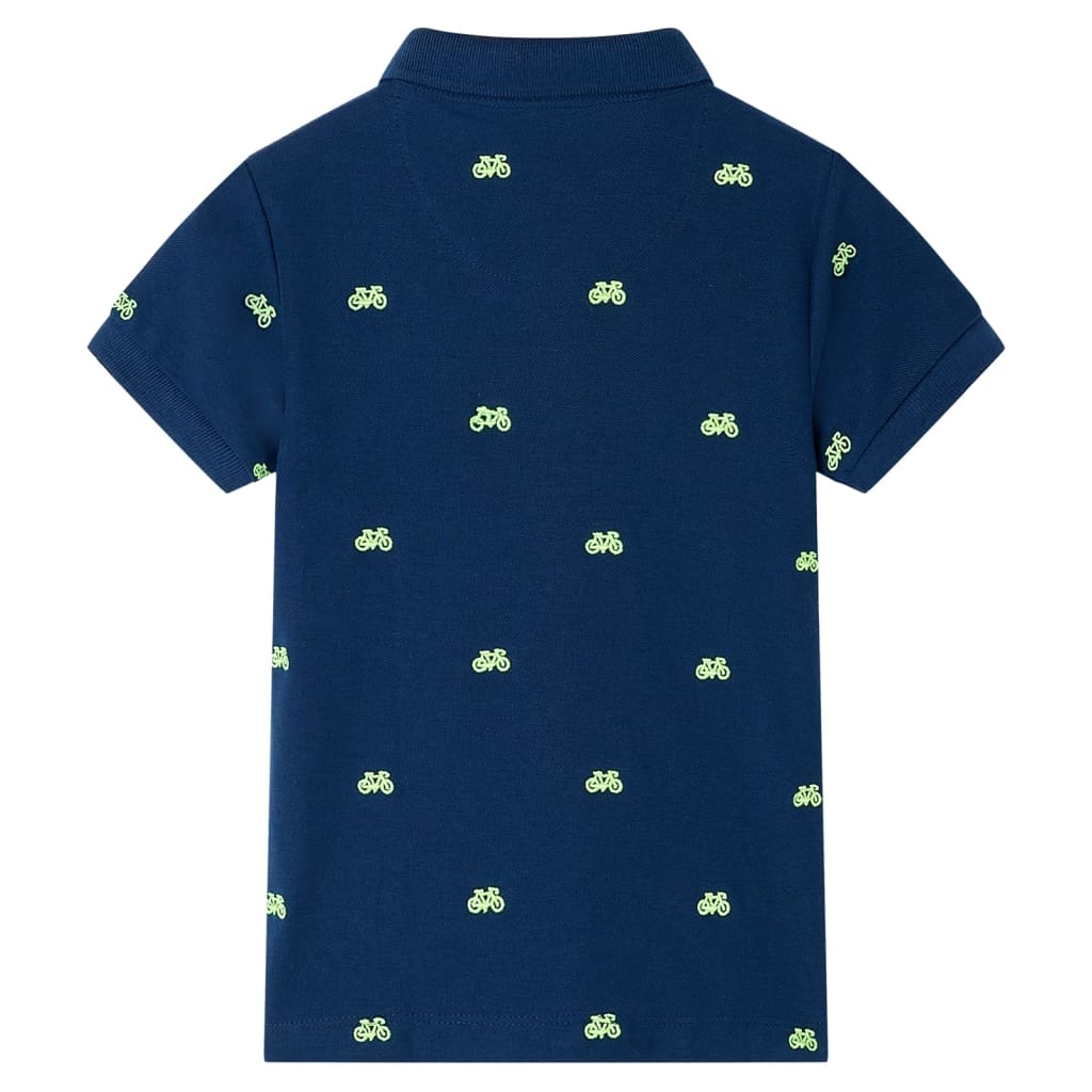 VidaXL polo enfant 140 bleu marine