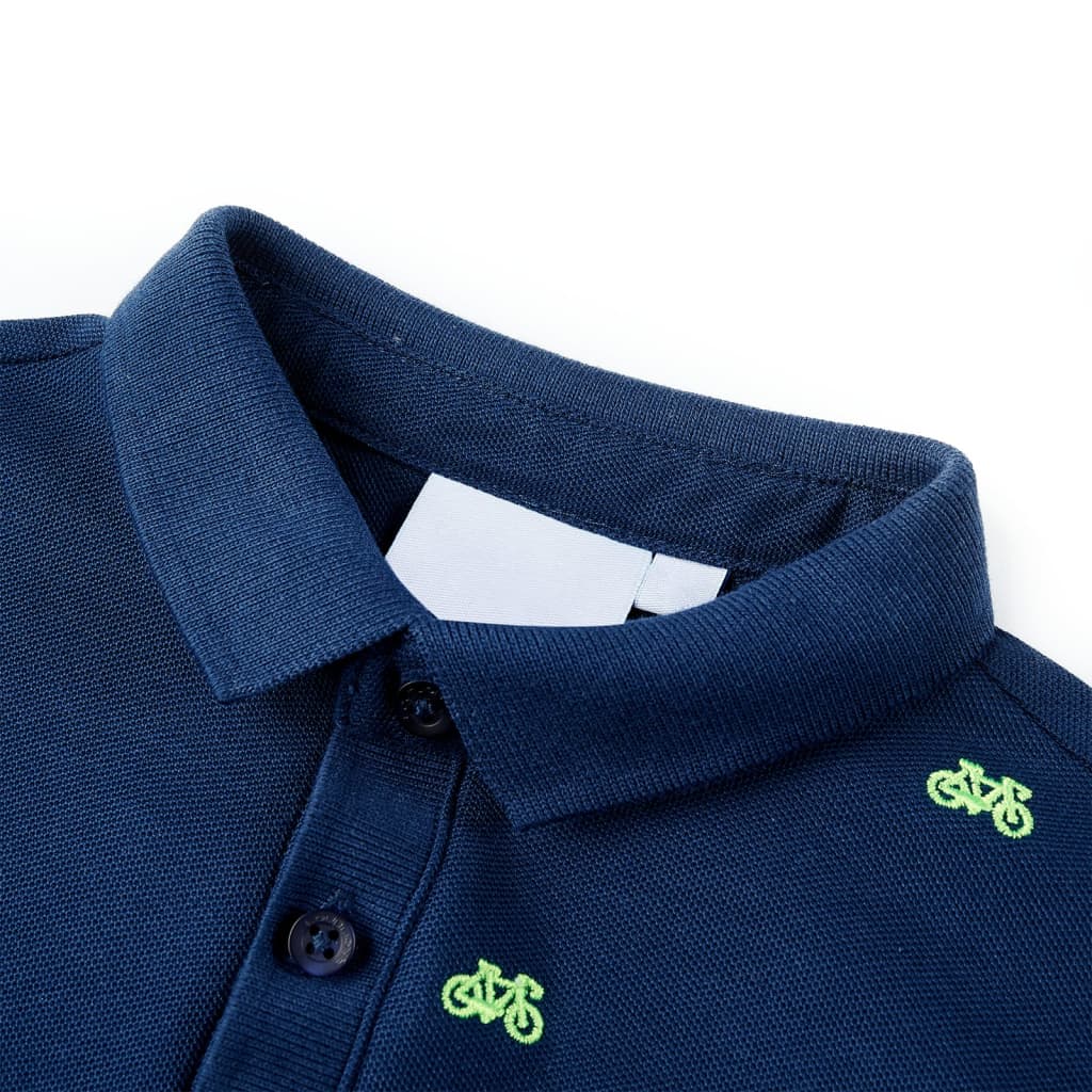 VidaXL polo enfant 140 bleu marine