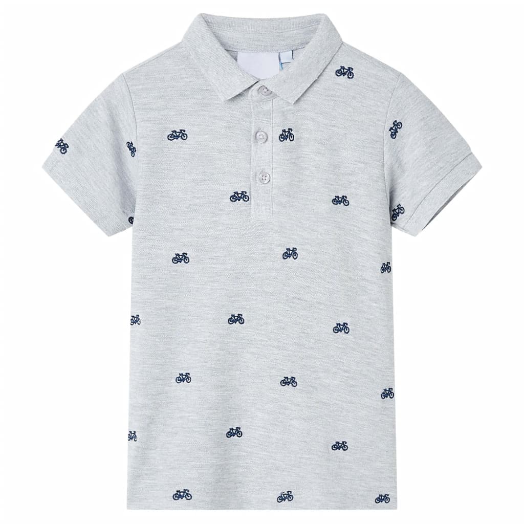 VidaXL Polo enfant 104 gris mélange