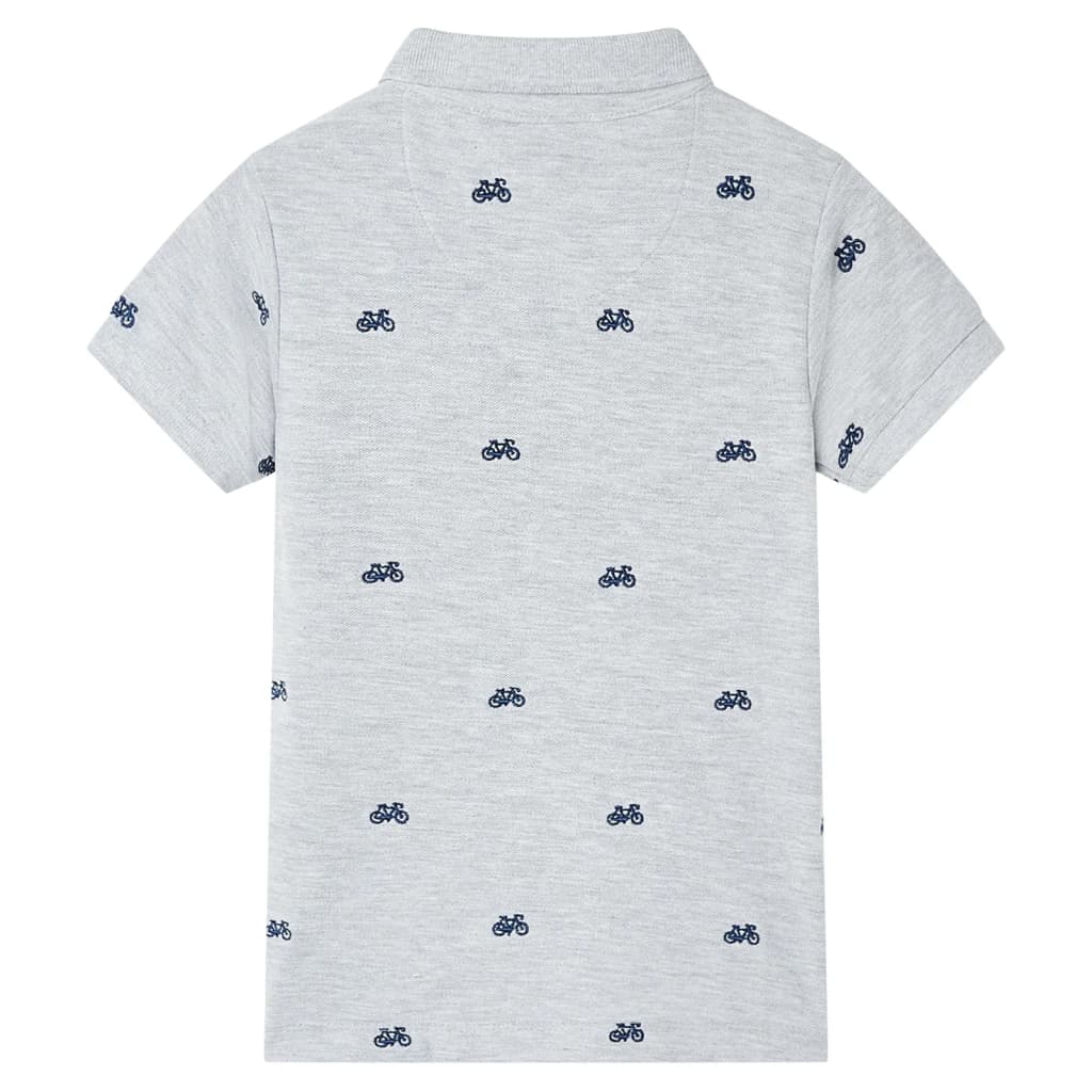 VidaXL Polo enfant 128 gris mélange