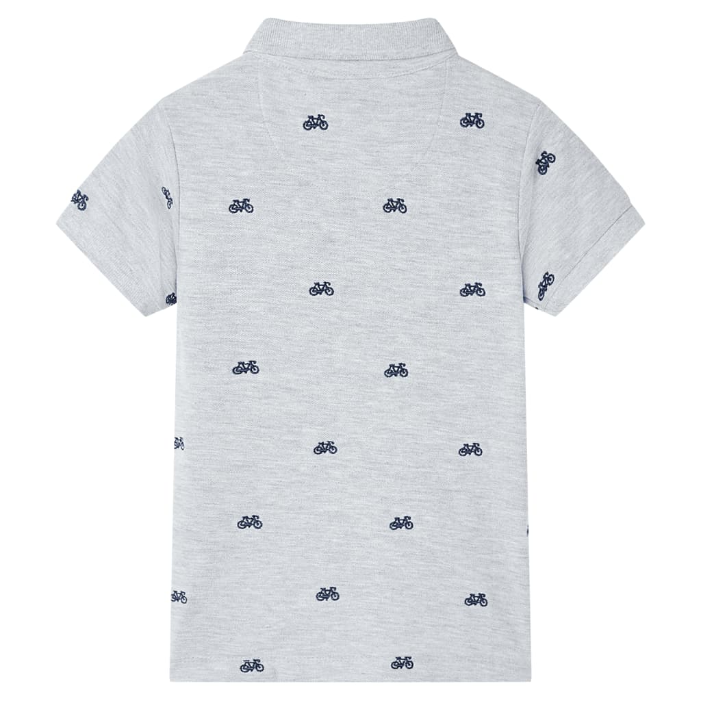 VidaXL Polo enfant 140 gris mélange