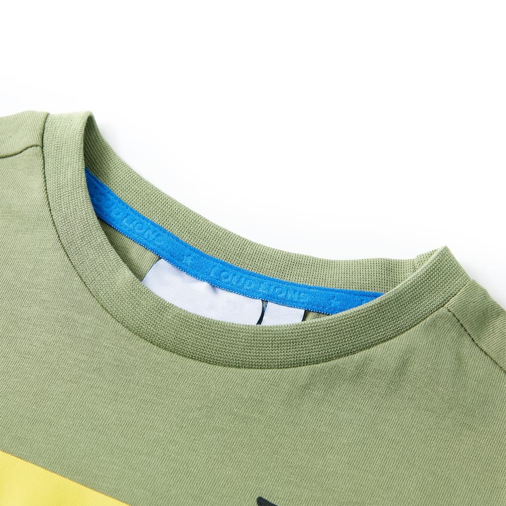 VidaXL Chemise enfant à manches courtes 104 kaki clair