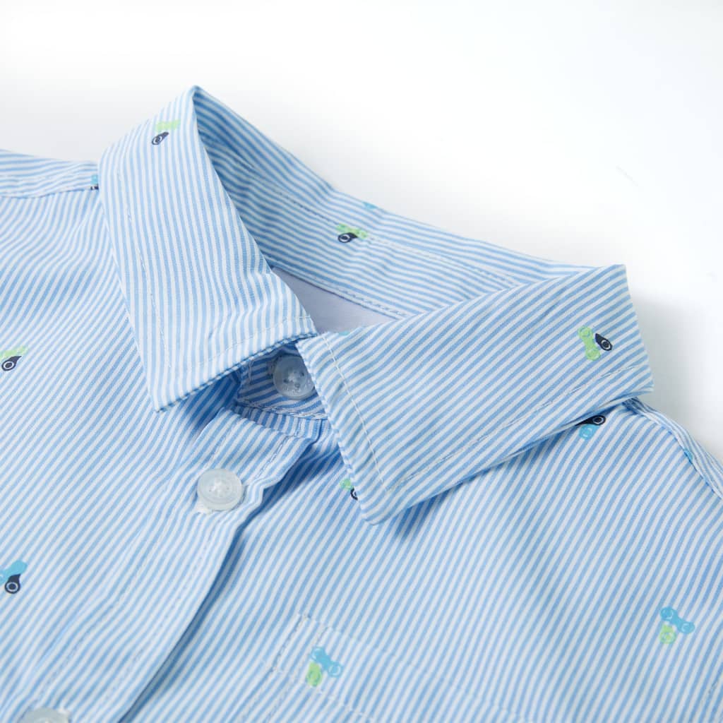 VidaXL Chemise enfant 140 bleu clair