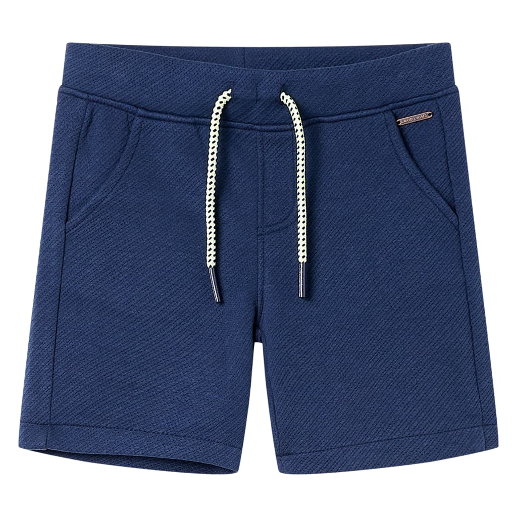 VidaXL Short enfant avec cordon de serrage 92 bleu foncé
