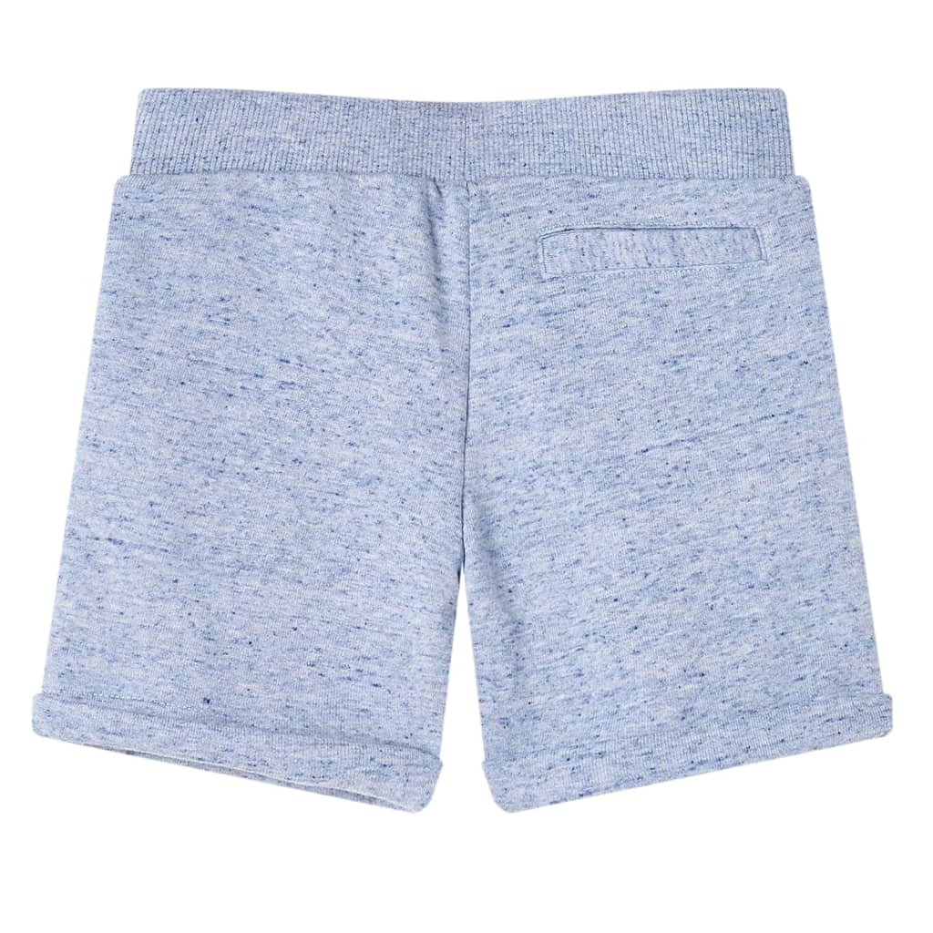 VidaXL Short enfant avec cordon de serrage 116 bleu mélange