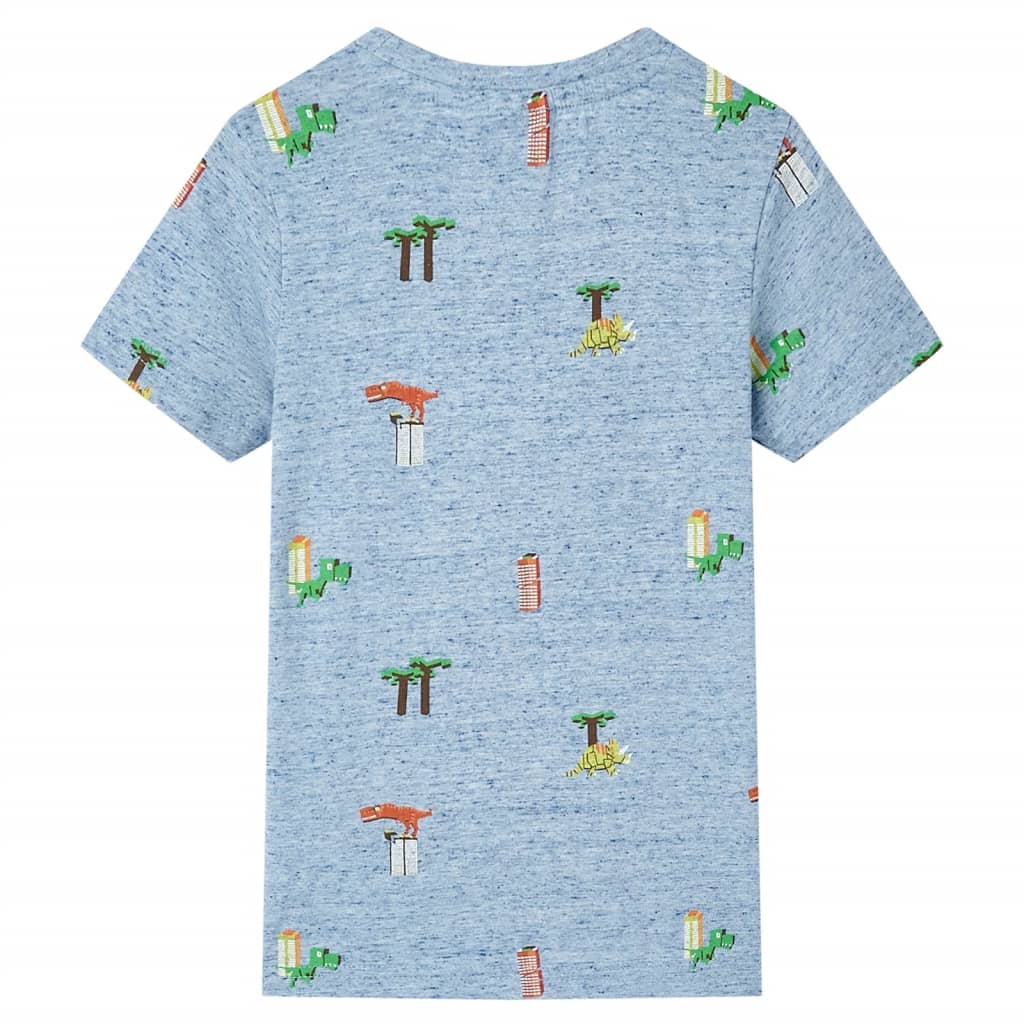 VidaXL Chemise enfant 92 bleu mélangé