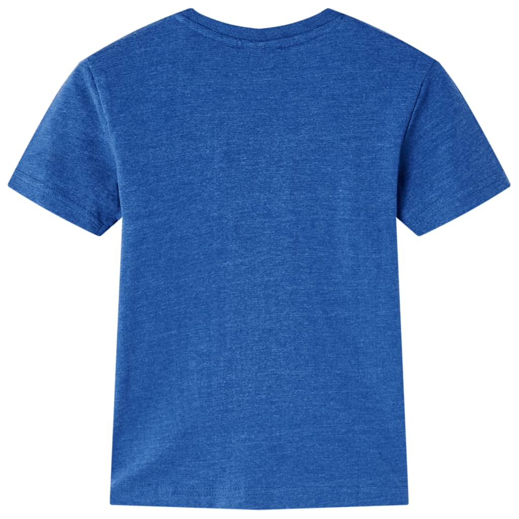 VidaXL Chemise enfant 140 bleu foncé mélangé