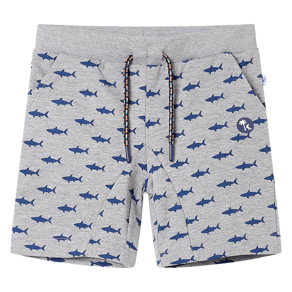 VidaXL Short enfant avec cordon de serrage 92 gris clair mélangé