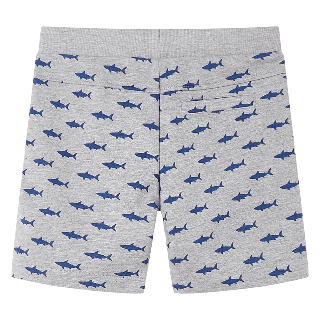 VidaXL Short enfant avec cordon de serrage 104 gris clair mélangé
