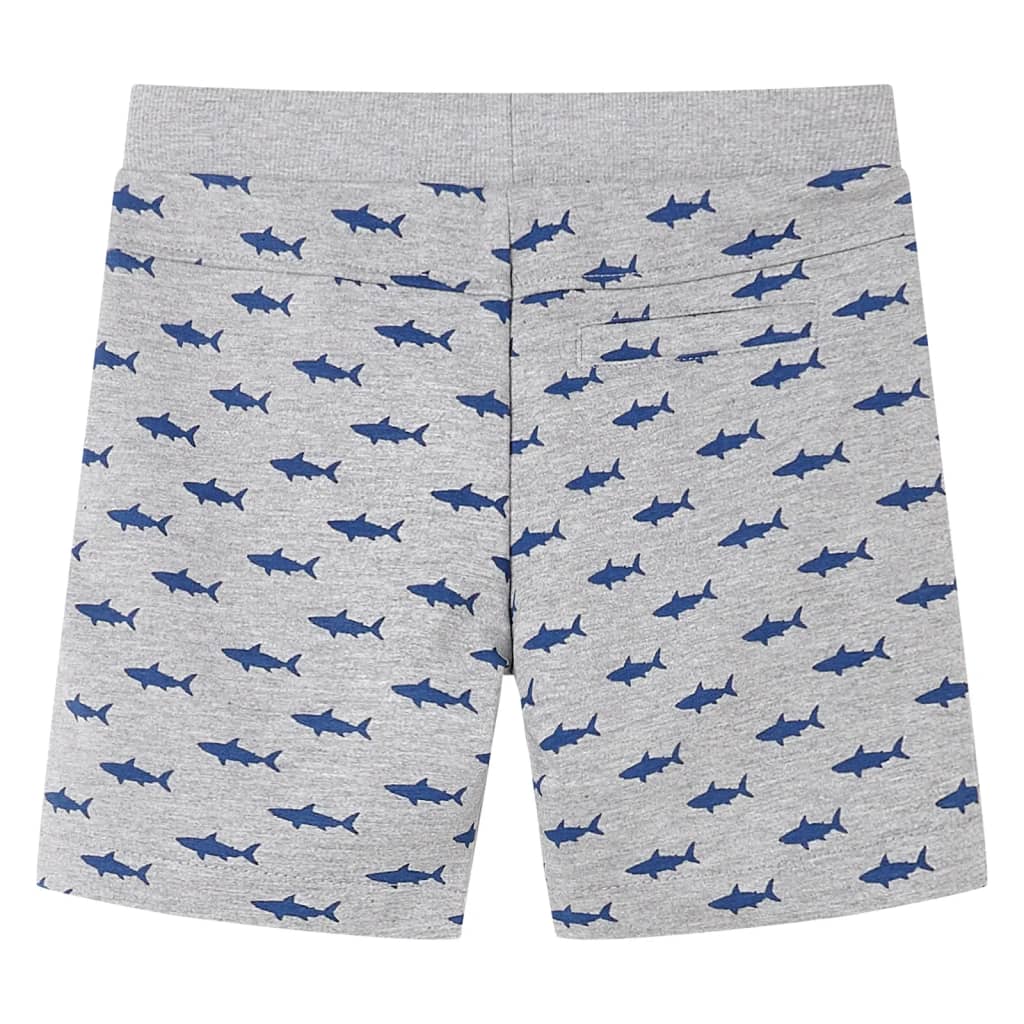 VidaXL Short enfant avec cordon de serrage 140 gris clair mélangé