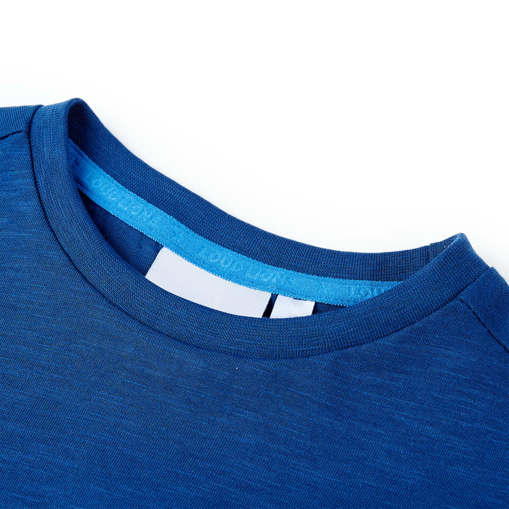 VidaXL chemise enfant 140 bleu foncé