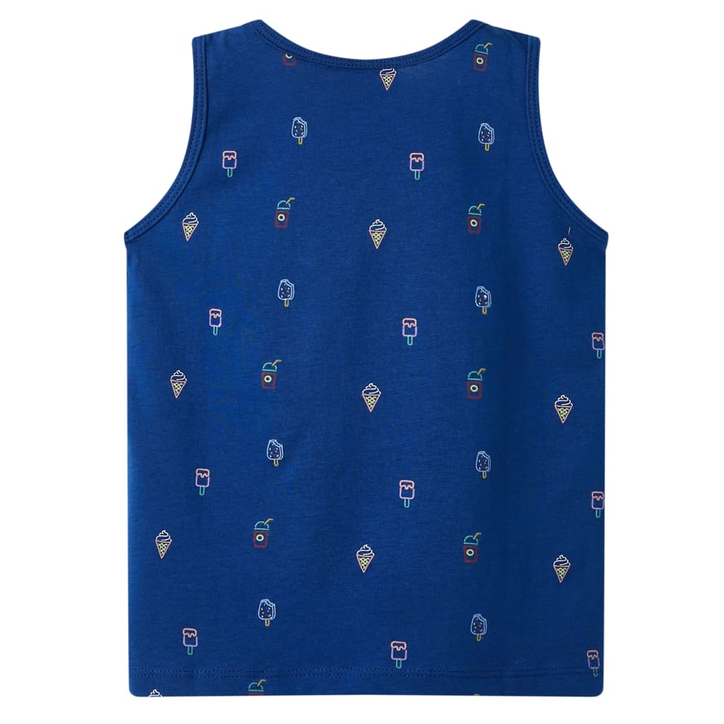 VidaXL Haut enfant 116 bleu foncé