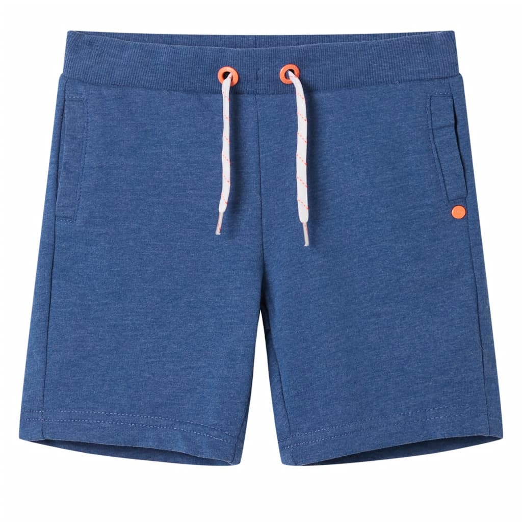 VidaXL Short enfant avec cordon de serrage 104 bleu foncé mélange