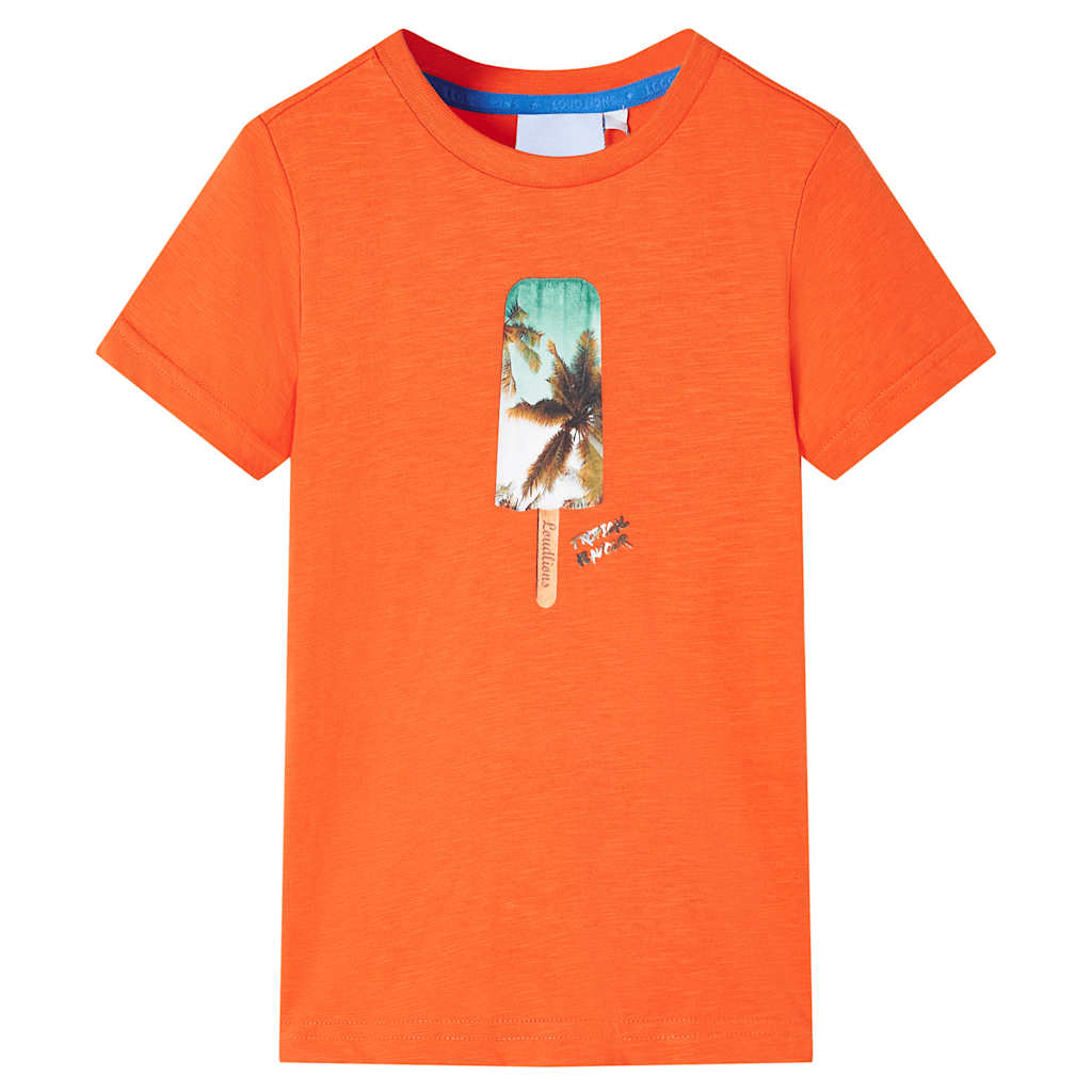 VidaXL Chemise enfant 128 orange foncé