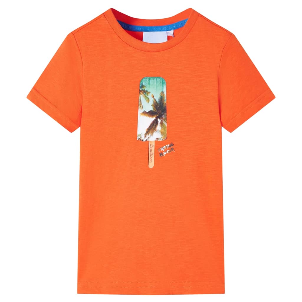VidaXL Chemise enfant 140 orange foncé